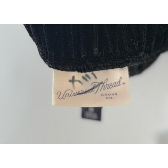 NWT Universal Thread High Rise Wide Leg Black Velvet Cargo‎ Pants Sz M Boho - Picture 7 of 12